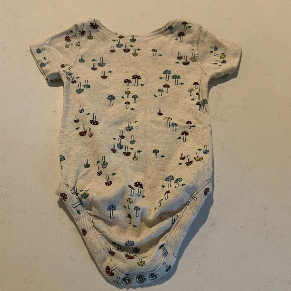 Hanna Andersson mushroom onesie